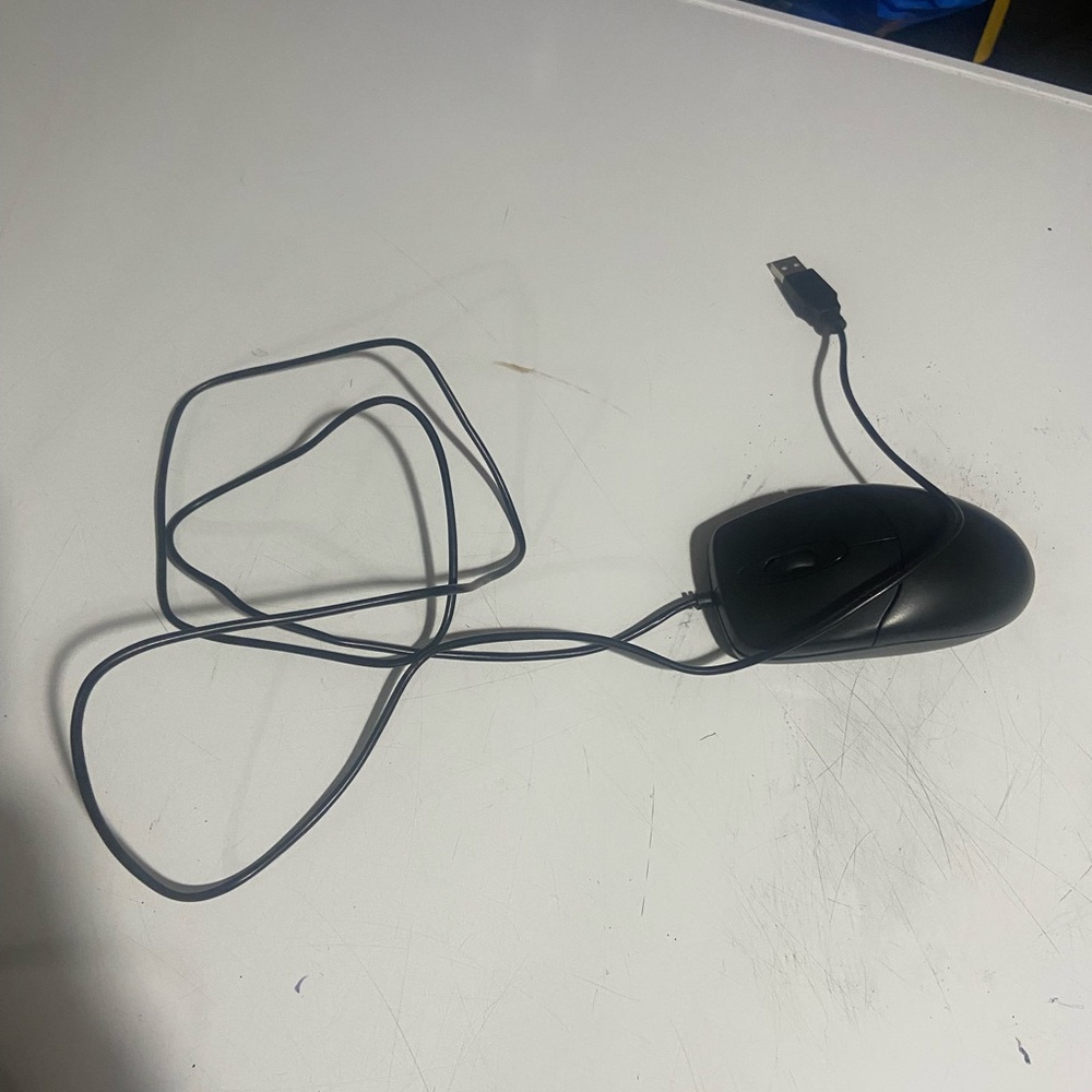 Wired Black USB Optical Mouse